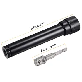782685911832 UXCELL Drive Impact Socket Hex Shank Adapter #2