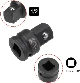 A19080900UX0384 UXCELL Drive Female Male Impact Socket #3