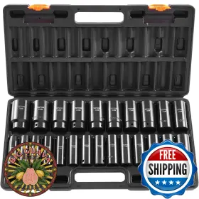 B0912ZNM99 VEVOR Impact Socket Set Steel