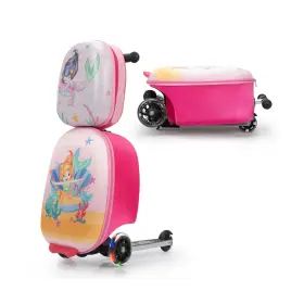 THP0359 VLIVE Scooter Luggage Backpack Set Girls Dur