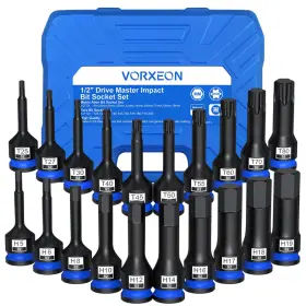 B0F5PWDB6H VORXEON Impact Socket Set Allen Hex Torx Star Bit