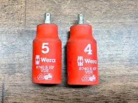 05004902001 WERA Vde Hex Bit Sockets Insulated Drive