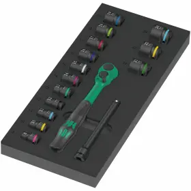 05150114001 WERA Foam Zyklop Ratchet Set