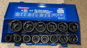35HU97 WESTWARD Drive Impact Socket Set