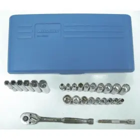 4LXC2 WESTWARD Drive Socket Combination Wrench Set