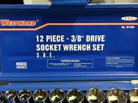 4PL88 WESTWARD Drive Socket Combination Wrench Set #2