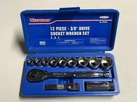 4PL88 WESTWARD Drive Socket Combination Wrench Set