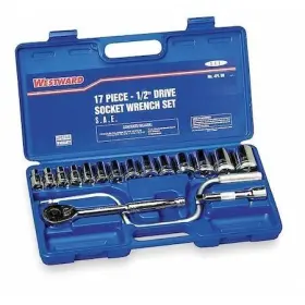 4PL90 WESTWARD Drive Socket Combination Wrench Set