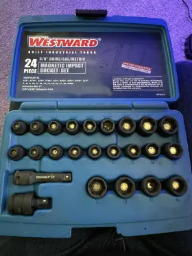 4PRF3 WESTWARD Drive Impact Socket Set