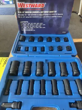 4PRG8A WESTWARD Drive Impact Socket Set Standard