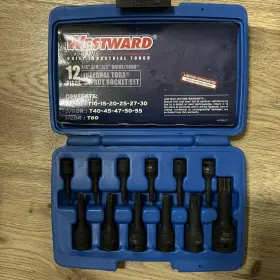 4PRH7 WESTWARD Drive Impact Bit Socket Set