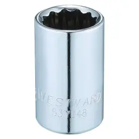 53YU48 WESTWARD Drive Triple Square Socket Points Steel