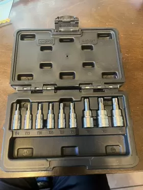 54TN07 WESTWARD Drive Socket Bit Set Torx