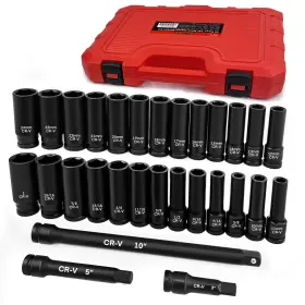 B0FDFZLJ8H WETT Drive Impact Socket Set Extension Steel