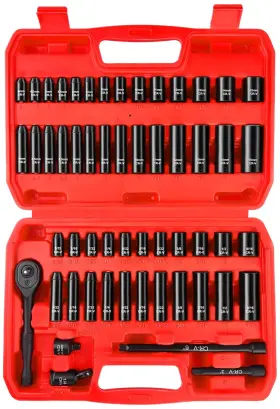 HZ015 WETT Drive Impact Socket Set Shallow
