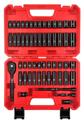 HZ01501 WETT Drive Impact Socket Set Shallow