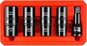 WW008 WETT Drive Lug Nut Socket Set Double Wall