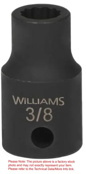 JHW35540 WILLIAMS INDUSTRIAL Shallow Impact Supertorque Drive
