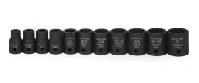 JHW37923 WILLIAMS INDUSTRIAL Drive Impact Shallow Socket Set