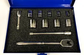 JHWWSB-12HFTB WILLIAMS INDUSTRIAL Drive Shallow Sockets Set