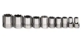 JHWWSS-810RC WILLIAMS INDUSTRIAL Point Shallow Socket Set