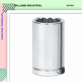 JHWX-1248 WILLIAMS INDUSTRIAL Drive Shallow Socket Finish