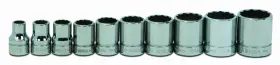 JHWWSB-10RC WILLIAMS Drive Shallow Point Socket Set