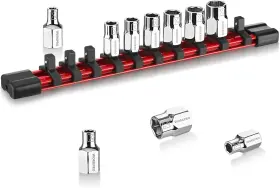074588 WORKPRO Hex Socket Set Drive Standard Shallow Rganizer
