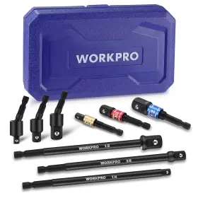 820909612537 WORKPRO Impact Socket Adapter Set Swivel