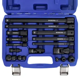 B0B6N7KKMH WORKPRO Impact Socket Extension Set Adapters Steel