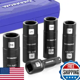 B0D2QR5F8W WORKPRO Drive Impact Lug Nut Socket Set Wheel Kit