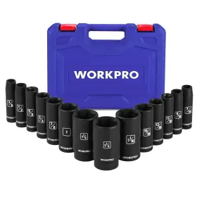 B0DDSS9S9J WORKPRO Drive Impact Socket Set Steel