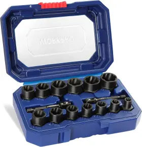 W003098A WORKPRO Impact Bolt Nut Remover Set Drive