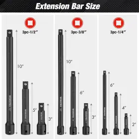 W074518A WORKPRO Impact Driver Extension Bar Set #2