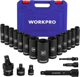 W074564 WORKPRO Drive Impact Socket Set