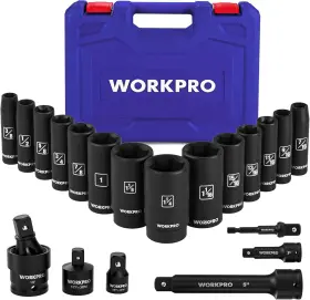 W074565 WORKPRO Drive Impact Socket Set