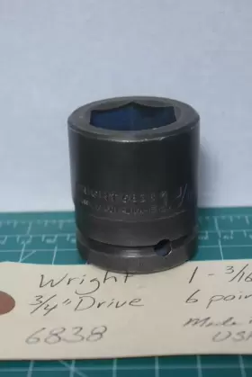 6838 WRIGHT Drive Standard Impact Socket Wrench