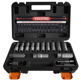T38316 YEKEPRO Bolt Extractor Set Spark Plug Removal Socket