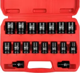 KP005 YIYITOOLS Drive Shallow Impact Socket Set