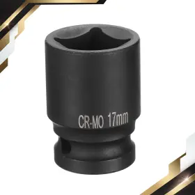 Zaplyte 601968564223 4 Point Square Socket 1/2 Inch Drive 17mm Metric Cr-mo Impact Wheels
