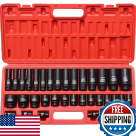 B0D8BBQSMG ZOYAKKI Drive Hex Bit Impact Socket Set Shallow