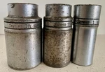 Snap On 3/4 Drive 6 Point Ls-482 1 1/2" Deep Ls-402 1/4" Ls-322 1" Lot Of 3. Fixed Price $29.99.