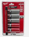 Milwaukee Lug Nut Wheel Socket Set 1/2 Drive 5pc Sae & Metric 49-66-7831 New. Fixed Price $59.70.