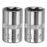 2pcs Socket E-torx 3/8 " E16 For Star Sockets Deep 1.2. Fixed Price $9.07.