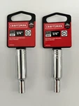 2x Craftsman 1/4" Deep Socket 3/8 Drive 6point Cmmt23144 Brand New. Fixed Price $10.00.