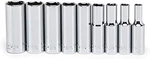 Crescent 9 Piece 3/8" Drive 6 Point Deep Sae Socket Set - One Size, Multi. Fixed Price $44.99.