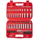 Tohome 74pc 1/4 Drive Socket Set Sae Metric Impact Ratchet Tool Kit Red Case. Fixed Price $60.99.