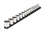 Tekton 3/8 Inch Drive 6-point Socket Set With Rail, 15-piece (1/4-1 In.) Sh.... Fixed Price $60.75.