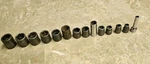 Snap On 6pt 14pc Sockets Impact Set 3/8" 1/2 1/4" Drive Im Usa Tools Lot. Fixed Price $135.00.