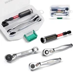 Geinxurn Mini Ratchet Wrench& Bit Holder Set 4 Pcs, 1/4" Drive Ratchet.... Fixed Price $23.64.